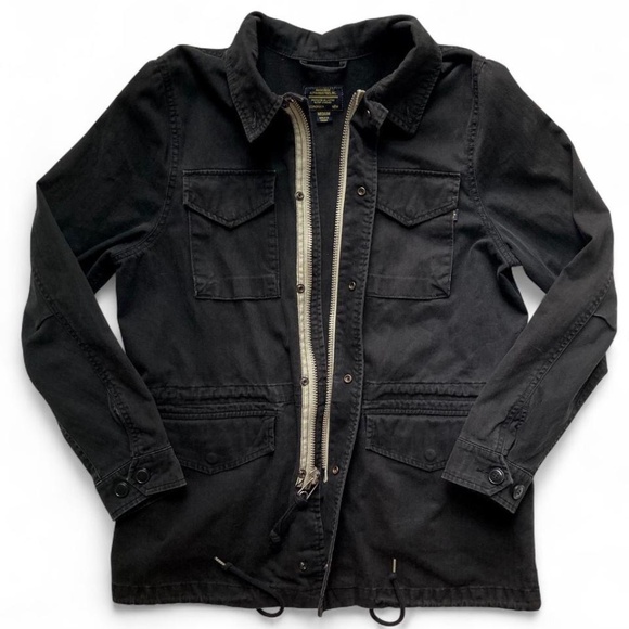 Alpha Industries Revival Field Jacket Women's Medium Black Trooper Utility - Picture 2 of 5